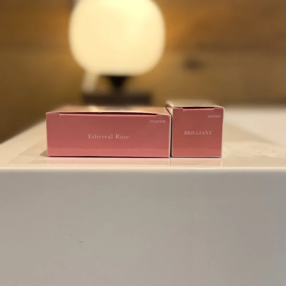 Laura Geller Makeup Set NEW Ethereal Rose Blush + Smart Pout Lipstick Brilliant